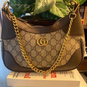 Gucci Tan and Brown Shoulder Bag